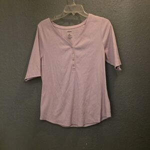Sonoma Light Pink 3/4 Sleeve Top